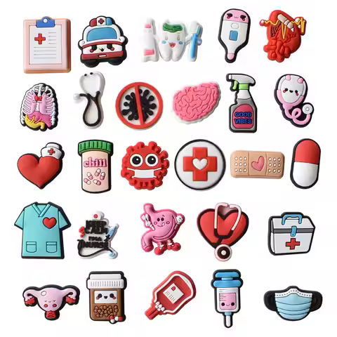 Nursing Shoe Charms for Crocs Accessories Nurse Medical Pins Clogs Boys Girls Jeans Kids Women Badge