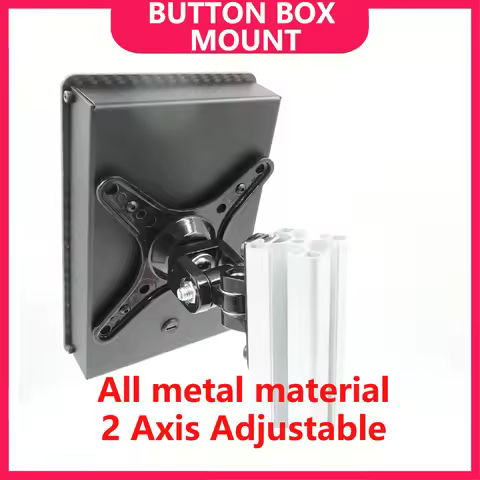 SIMPUSH Button Box VESA Mount 100 mm 75mm 50mm 2 Axis adjustable button box mounting, Sim Rig Upgrad