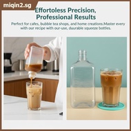 [miqin] Ketchup Syrup Dispenser Bottle with Lid Refillable Multifunction Sauce Container for Cafes H