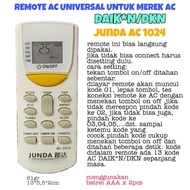 DAIK*N DAIKI JUNDA AC-1024 UNIVERSAL AC REMOTE/