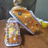 Golden Dragon Shoes Dragon King Shoes Jade Emperor Dragon Shoes Fairy Cloth Shoes Satin Handmade Fai