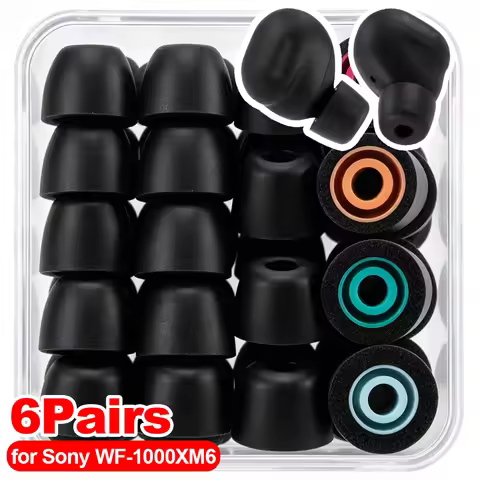 For Sony WF-1000XM6 Eartips Earbuds Super Soft Memory Foam Anti-slip Earplugs Replaceable Ear Tips f