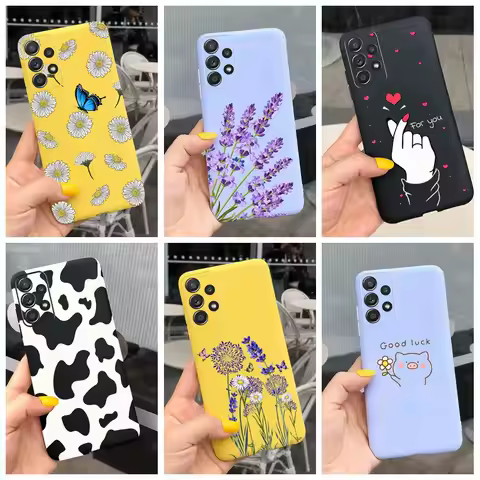 For Samsung Galaxy A53 5G Case Samsung A13 A33 A73 Cute Candy Painted Soft Silicone Case For Samsung