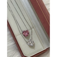 สร้อยคอเงินแท้ S925 จี้ zircon 5A 6 กะรัต มี 2 สี