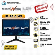 20 inch 60Hz HDMI Power Up Office Monitor - 20" HDMI LED Monitor