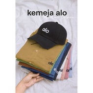 KEMEJA ALO/ shirt ALO SHIRT embroidered alo logo/ women's long-sleeved shirt