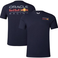clu 2023 Oracle Red Bull Racing Team Large Logo Navy Tshirt Short Sleeve Sport Tee Plus Size ulc