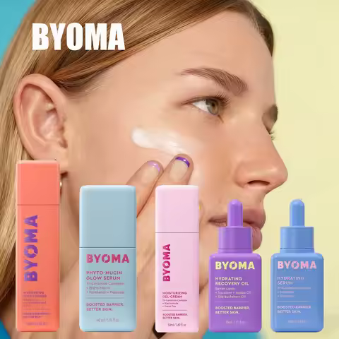 BYOMA Phyto-Mucin Glow Serum Luxury Facial Oil Deeply Hydrates And Repairs The Skin Barrier Tri-Cera