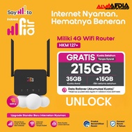 Indosat HiFi Air HKM0127 UNLOCK Modem+ Wifi Modem 215gb 4G HOME MODEM WIFI ROUTER