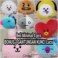 (BUY 4 GET A FREE KEYCHAIN) BTS BT21 TATA COOKY KOYA VAN SHOOKY RJ CHARACTER PILLOW