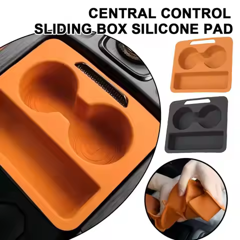 Car Central Control Push-pull Box Silicone Pad Fit for Haval H9 2024-2025 Modified Car Armrest Box P