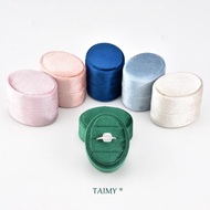 Featured Product Velvet Mini Oval Ring Box Personalized Custom Logo Muti Color 1 2 3 Slots Double Ri