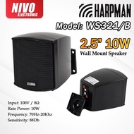 1PCS HARPMAN WS321/B 2.5'' BOX BASS WALL SPEAKER With WALL MOUNT BRACKET