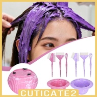 [Cuticate2] 4 Pieces Hair Dye Kit with Brush and Bowl Set Salon Tool Easy to Clean Professional Home