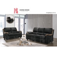 [INSTALLATION]Hoong Design2117 CASA LEATHER SOFA SET 1 SEATER RECLINER +2+3[Color Mix Dark Light Brown][PRE-ORDER](7-14