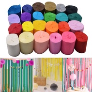 Colored Crepe Paper Roll Streamers Origami Crinkled Crepe Paper Craft DIY Party Decoration