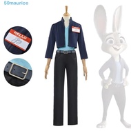 MAURICE Judy Hopps Cosplay Costume, Long Sleeves Long Pants Judy Hopps Zoo-topia Cosplay Costume, Ju
