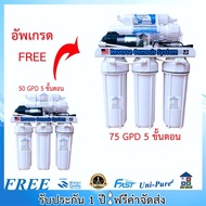 UNI PURE / FAST PURE RO เครื่องกรองน้ำ RO 50 GPD 5 ขั้นตอน เครื่องกรองน้ำดื่ม เครื่องกรองน้ำบาดาล เค