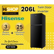 Hisense 206L 2 Door Inverter No Frost, Deodorizing Filter Fridge