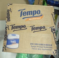 Tempo [原箱27卷] 三層印花蘋果木香衛生紙單卷裝