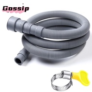 GOSSIP Washing Machine Drain Hose, Grey Corrugated Washing Machine Tube,  Flexible Thickened Extensi