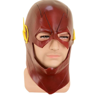 The Flash DC Barry Allen Cosplay Costume Prop Halloween Red Full Head Latex Party s