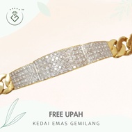[Kedai Emas Gemilang] 500217 {YS} Diamonds Gold Bracelet (15Cm)(33.16G) [835 Gold]