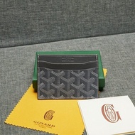 Goyard ที่ใส่นามบัตรมีลาย GY เวอร์ชั่นอัปเกรดสำหรับผู้ชายและผู้หญิงที่เก็บนามบัตรธุรกิจรับของแท้กระเ