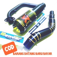 Knalpot Racing Akrapovic LORENZO GP M1 BLACK DOP untuk CBR 150 Facelift KUALITAS ORIGINAL