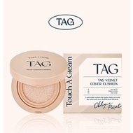 Tag Velvet Cover Cushion, Skin Cushion 15g (2 colors)
