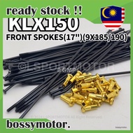 KAWASAKI KLX150 REAR SPOKES (17") (9X190) SPOKE SPOK WHEEL KLX 150 RANTING LIDI RIM SPOKE ALLOY RIMS