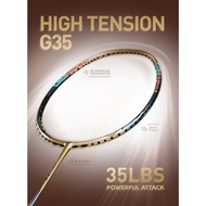 KAWASAKI Badminton Racket HIGH TENSION G35 Model (4 U) Bag + Tendon + Grip
