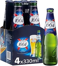 Kronenbourg 1664 Lager Bottle, 330ml (Pack of 4)