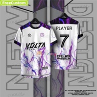 [Free Custom] Original - Purple Classic Futsal Football Baju Jersey Custom Name Volta Jersey