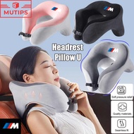BMW M Memory Foam Headrest Pillow U Car Seat Head Rest Support Travel Pillow Neck Protector For E46 