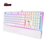 RK ROYAL KLUDGE RK918 Ergonomic Mechanical Gaming Keyboard with Wrist Rest Wired RGB Computer Custom