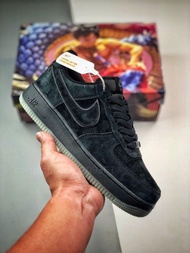 💜Nike Air Force 1 Low '07 黑色麂皮夜光鞋