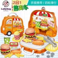 [48h Shipping] Children's House-playing kitchen set for children on June 1 boys and girls cooking utensils ice cream hamburger toy sales car