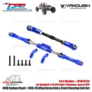 GPM Part H1016224 4140 Carbon Steel + 7075-T6 Alloy Servo Link & Front Steering Link Set for Vanquis