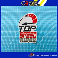 TOP SPEED RIDER STICKER / M286