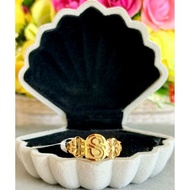 Titanium gold Ring Cincin Titanium Anti Karat