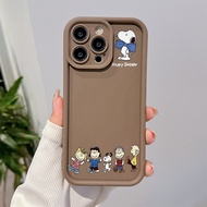 Snoopy Compatible for vivo Y17s Y27 Y36 Y12 Y12 Y20 Y50 Y21 Y91 Y15 Y51 Y91 Y22 Y16 Y27 Y22 Y93 Y95 Phone Case Silicon Anti-Fall Cover
