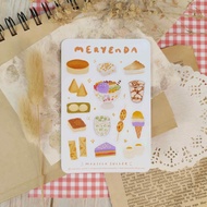 Meryenda (version 1) Filipino snacks journal planner scrapbook stickers - Filipino food stickers