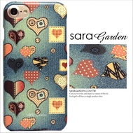 【Sara Garden】客製化 手機殼 蘋果 iPhone6 iphone6S i6 i6s 牛仔 布紋 拼接 保護殼 硬殼