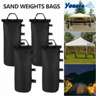 YOUECE 1/4Pcs Garden Gazebo Foot Leg, Canopy Black Tent Sandbag, Portable with Handle Weights Sand Bag Outdoor