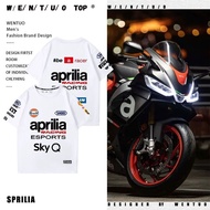 Aprilia Aprilia Motorcycle Round Neck T-Shirt Men Women Summer Pure Cotton Heavy Motorcycle Cultural