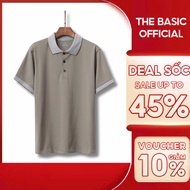 POLO THE BASIC Men's T-shirt, cool, 4-way stretch cotton crocodile collar t-shirt - BBXM032