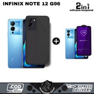 2IN1 CASE MACARON INFINIX NOTE 12 G96 12 VIP BONUS TEMPERED GLASS BLUE