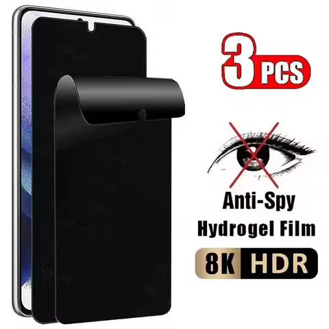 3Pcs Anti Spy Privacy Hydrogel Flim For Realme GT3 GT5 GT 6 7T Neo 5 204W 150W SE GT7 Gt 7 Gt8 China