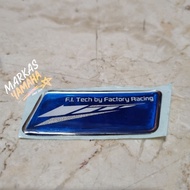 Sticker resin fi yamaha factory Sticker yamaha factory Sticker FI Tech yamaha factory biru emblem f1